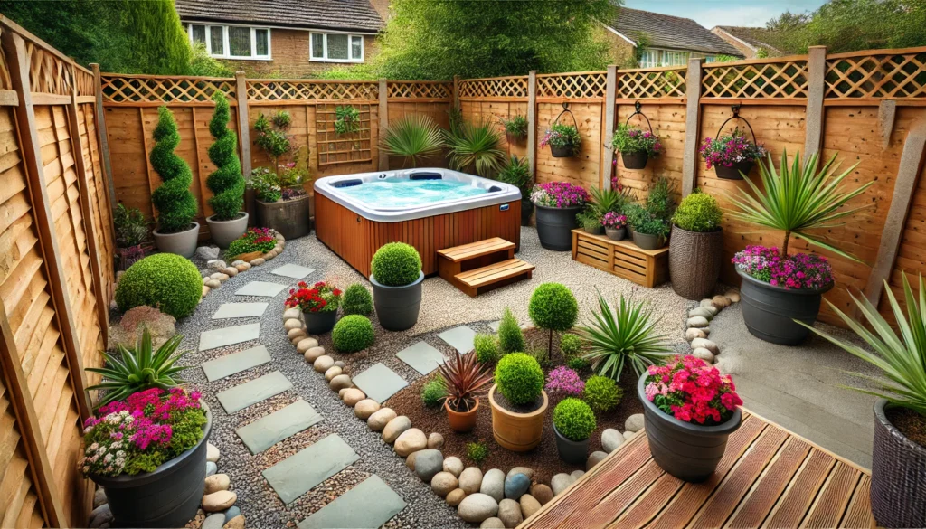 Choose low-maintenance plants to minimize upkeep while keeping your spa area beautiful year-round.