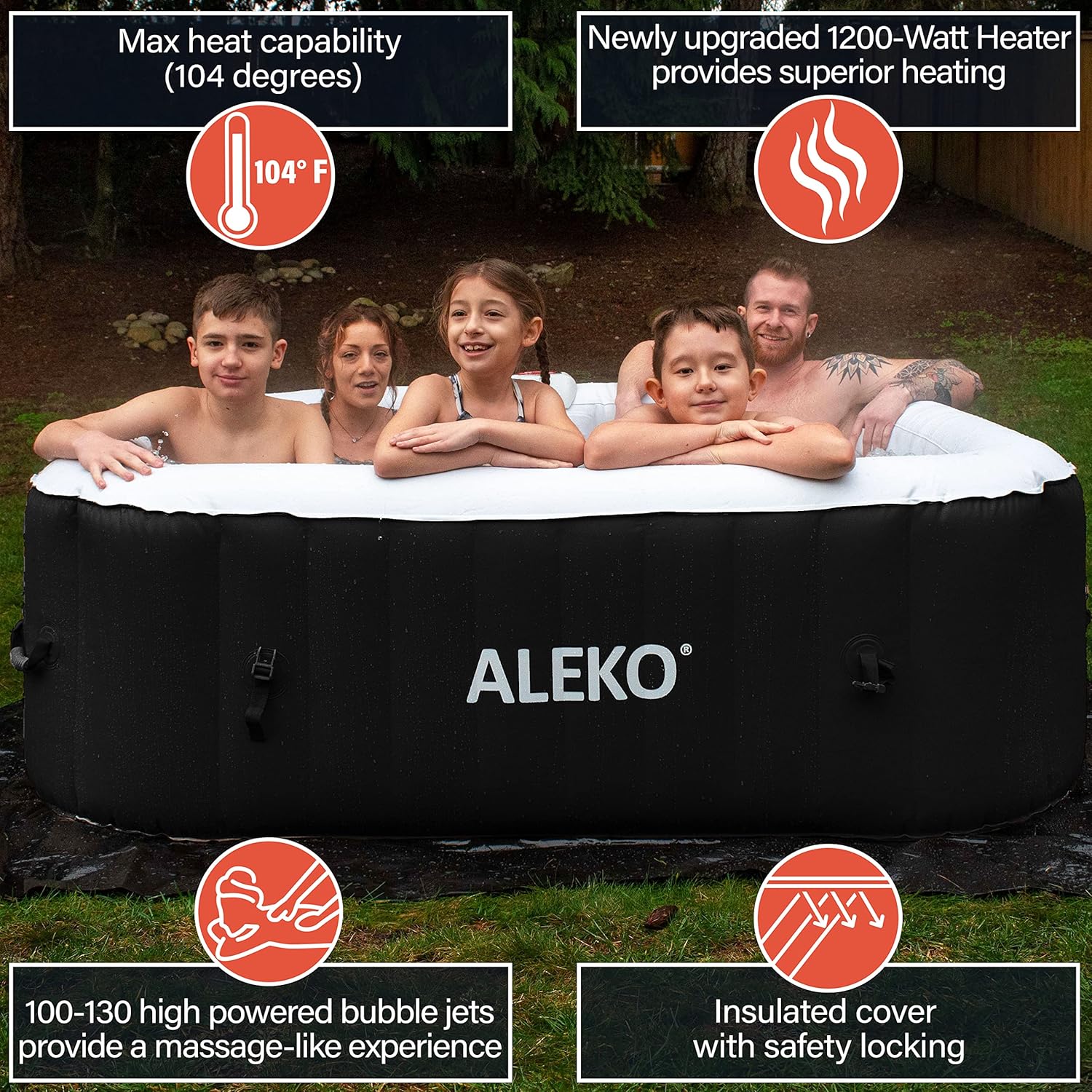 Inflatable Hot Tub Spa (6 Person)